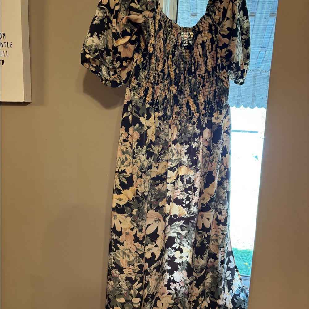 Floral Puff Sleeve Dress